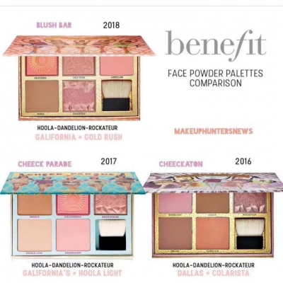 New Benefit Face Powder Palettes ( 2018/ 2017/ 2016 )